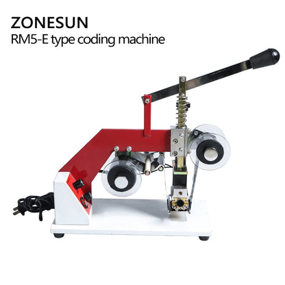 Máquina de impressão a quente de fita colorida ZONESUN ZY-RM5-E