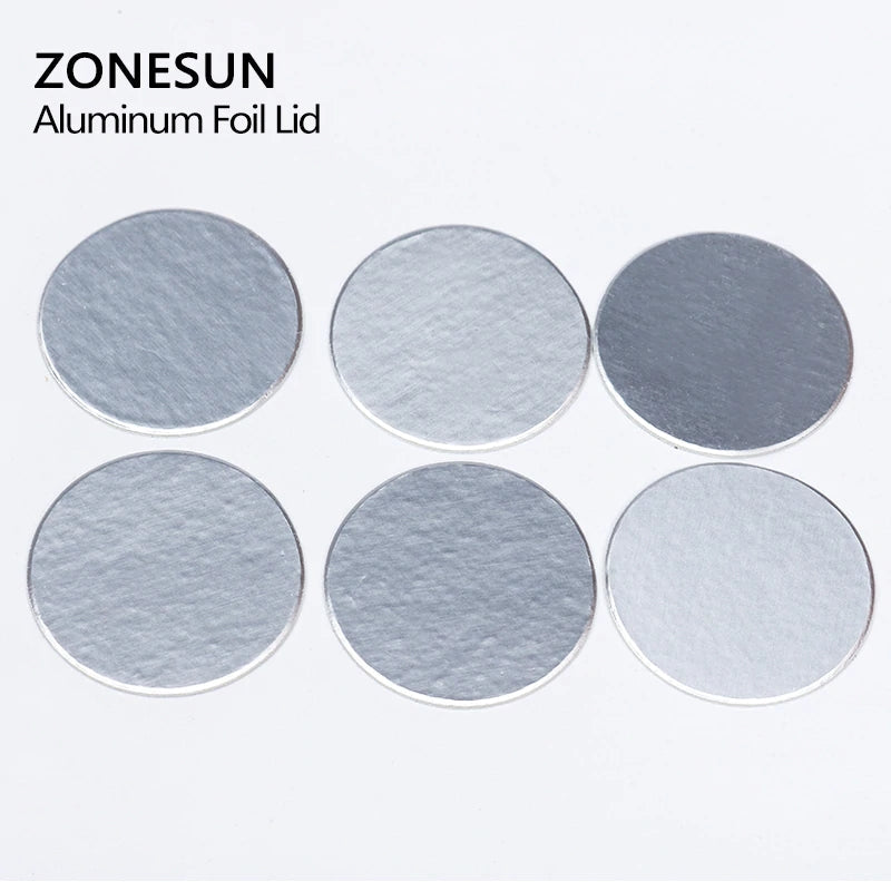 ZONESUN For Induction Sealing Customized Size Aluminum Foil Lid