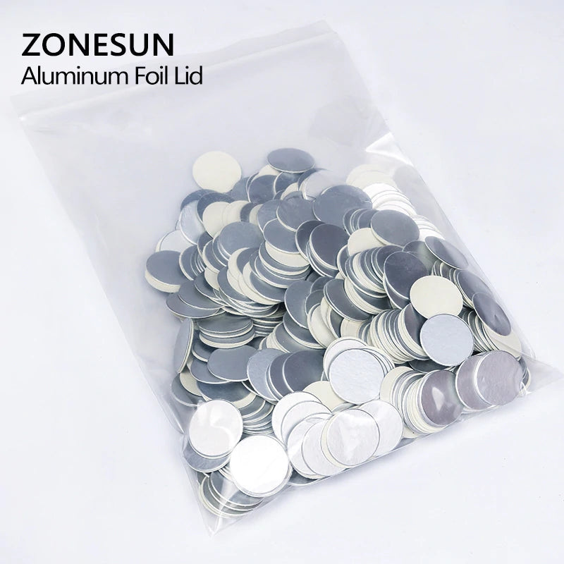 ZONESUN For Induction Sealing Customized Size Aluminum Foil Lid