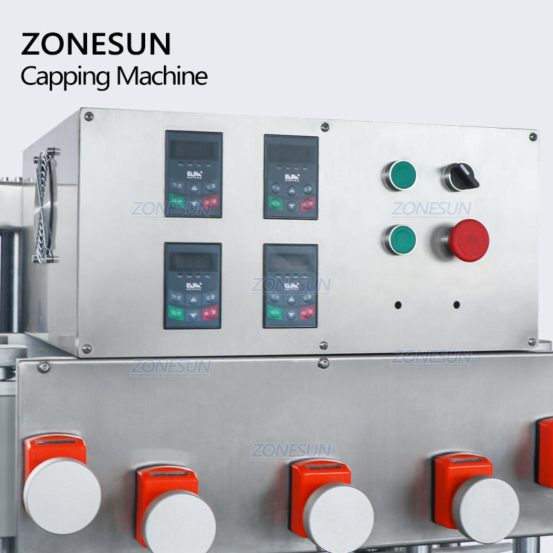 ZONESUN ZS-XG440B 20-100mm Fliptop Spray Twist Off Máquina taponadora neumática