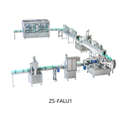 ZONESUN ZS-FALU Botella personalizada Enjuague Secado Llenado Tapado Etiquetado Línea de producción 