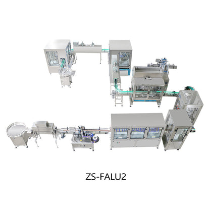 ZONESUN ZS-FALU Custom Bottle Rinsing Drying Filling Capping Labeling Production Line