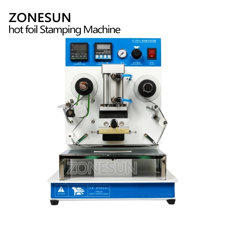 Máquina automática de estampagem pneumática ZONESUN ZY-RM3