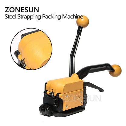 ZONESUN A333 13-19mm Tira de aço manual sem vedação Máquina de cintar