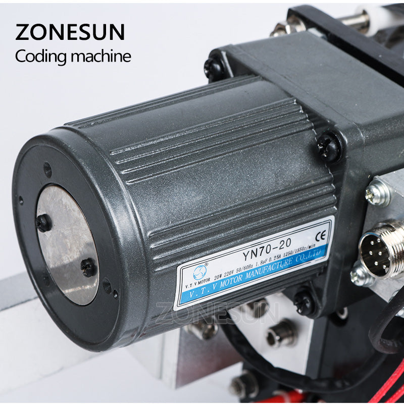 ZONESUN data de validade impressora de etiquetas de codificação de fita codificador de fita quente para máquina de etiquetagem LT-50