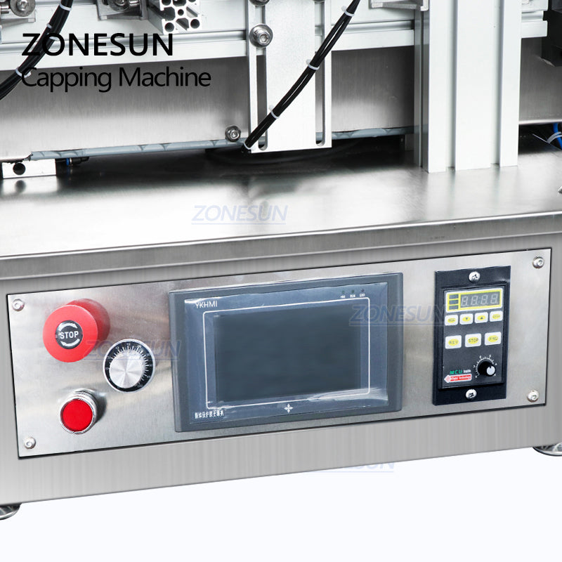 Máquina tapadora automática neumática de escritorio ZONESUN ZS-XG1870 18-70mm