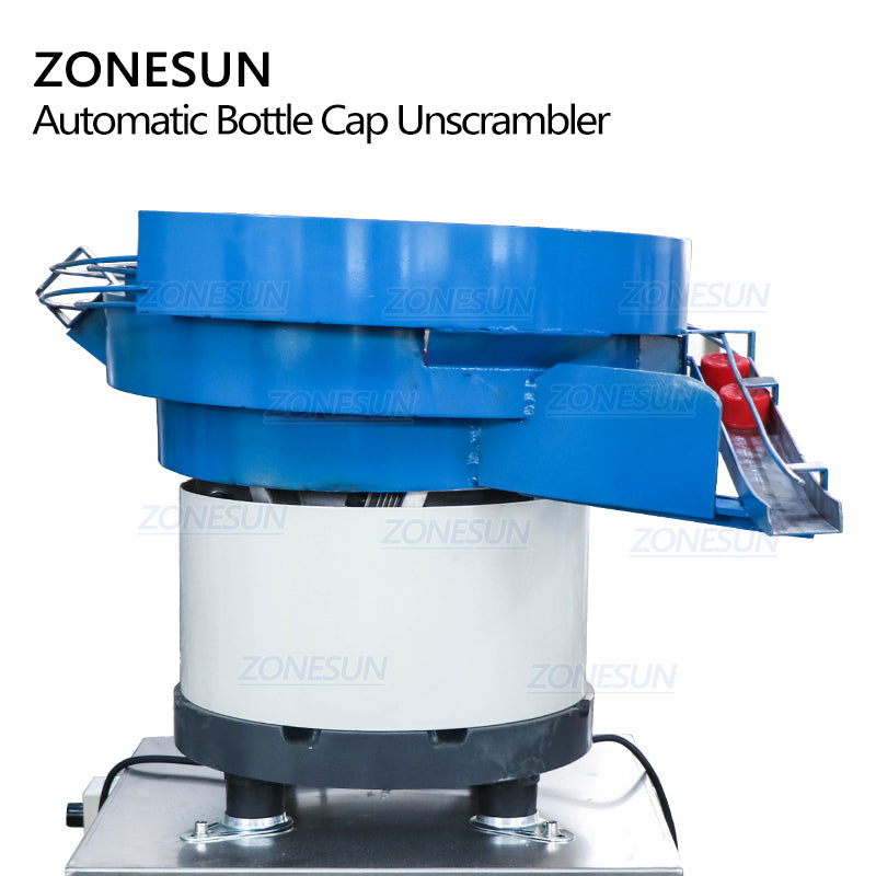 Desembaralhador automático de tampas de garrafa ZONESUN para linha de produção
