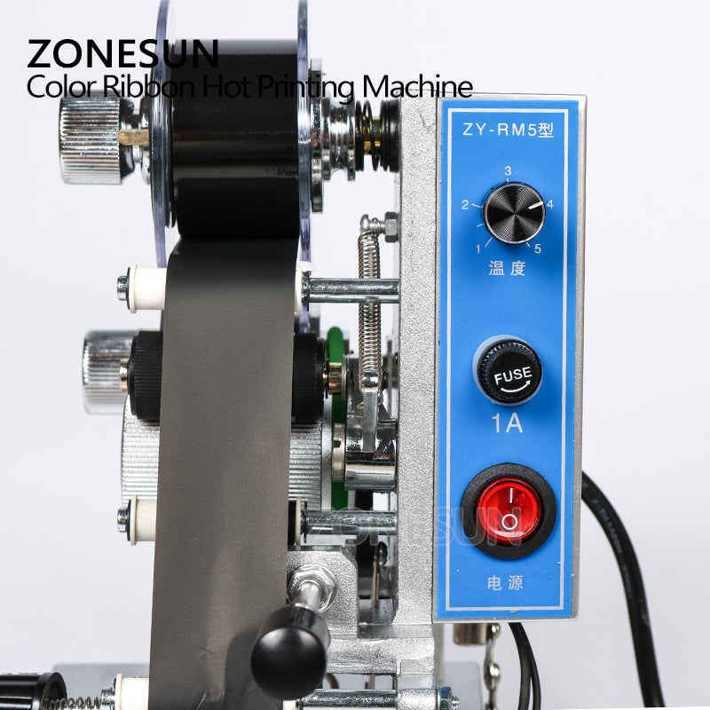 Máquina de impressão a quente de fita colorida ZONESUN ZY-RM5