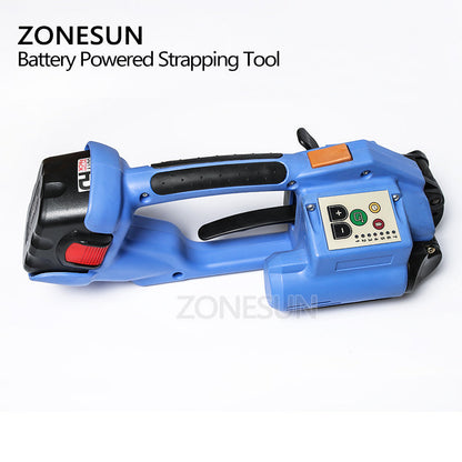 ZONESUN ORT-200 Máquina flejadora eléctrica para mascotas de PP alimentada por batería 