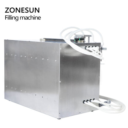 ZONESUN 5-3000ml 4 cabeças stand-up bolsa bico máquina de enchimento líquido
