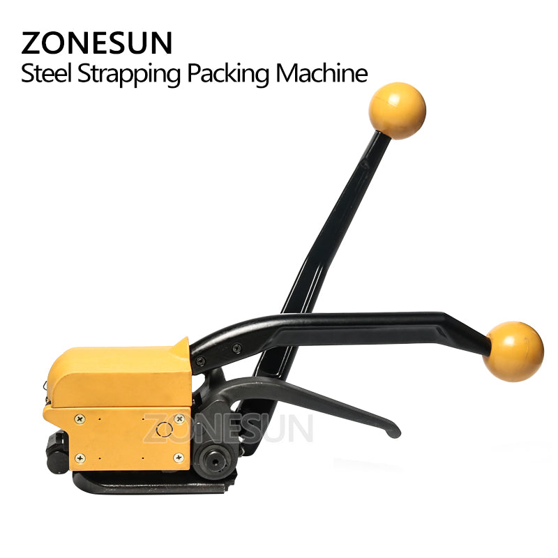 ZONESUN A333 Máquina flejadora manual sin sello para tiras de acero de 13-19 mm