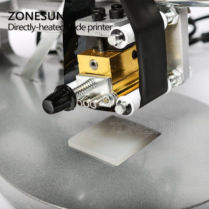 ZONESUN DY-8 Máquina de codificação de impressora de data de fita aquecida diretamente