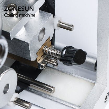 ZONESUN data de validade impressora de etiquetas de codificação de fita codificador de fita quente para máquina de etiquetagem LT-50