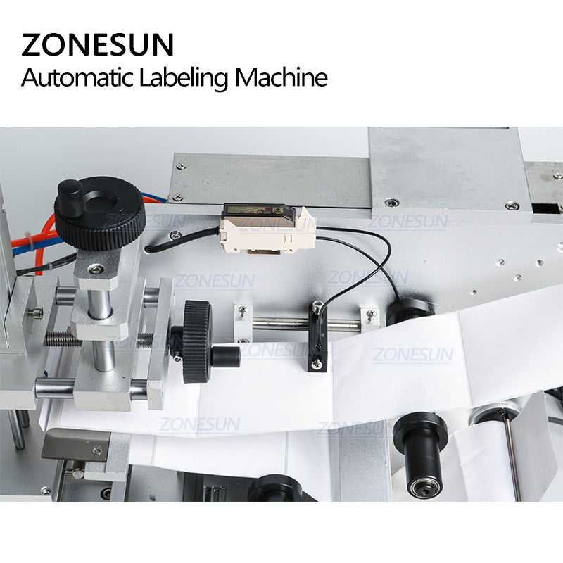 Etiquetadora plana neumática semiautomática ZONESUN LT-60 para etiquetas transparentes normales