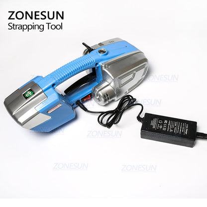 ZONESUN JD16 13-16mm Máquina flejadora de plástico eléctrica con batería automática