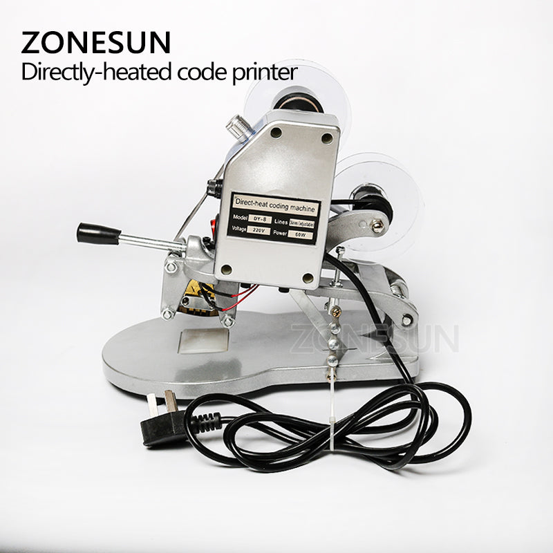 ZONESUN DY-8 Directly-heated Ribbon Date Printer Coding Machine