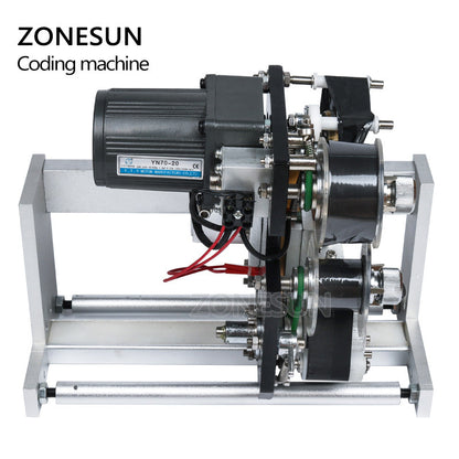 ZONESUN data de validade impressora de etiquetas de codificação de fita codificador de fita quente para máquina de etiquetagem LT-50