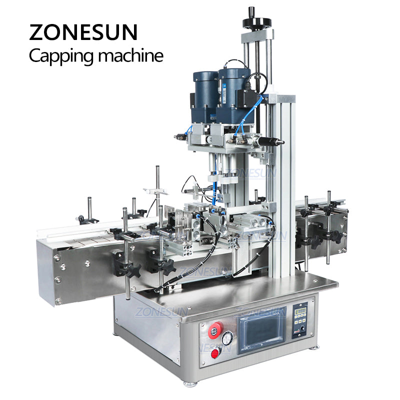 Máquina tapadora automática neumática de escritorio ZONESUN ZS-XG1870 18-70mm