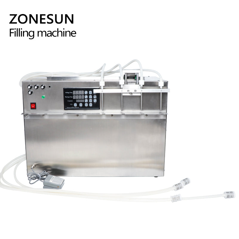 ZONESUN 5-3000ml 4 Heads Stand-up Bag Spout Pouch Liquid Filling Machine