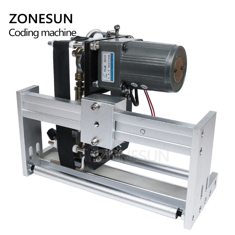 ZONESUN data de validade impressora de etiquetas de codificação de fita codificador de fita quente para máquina de etiquetagem LT-50